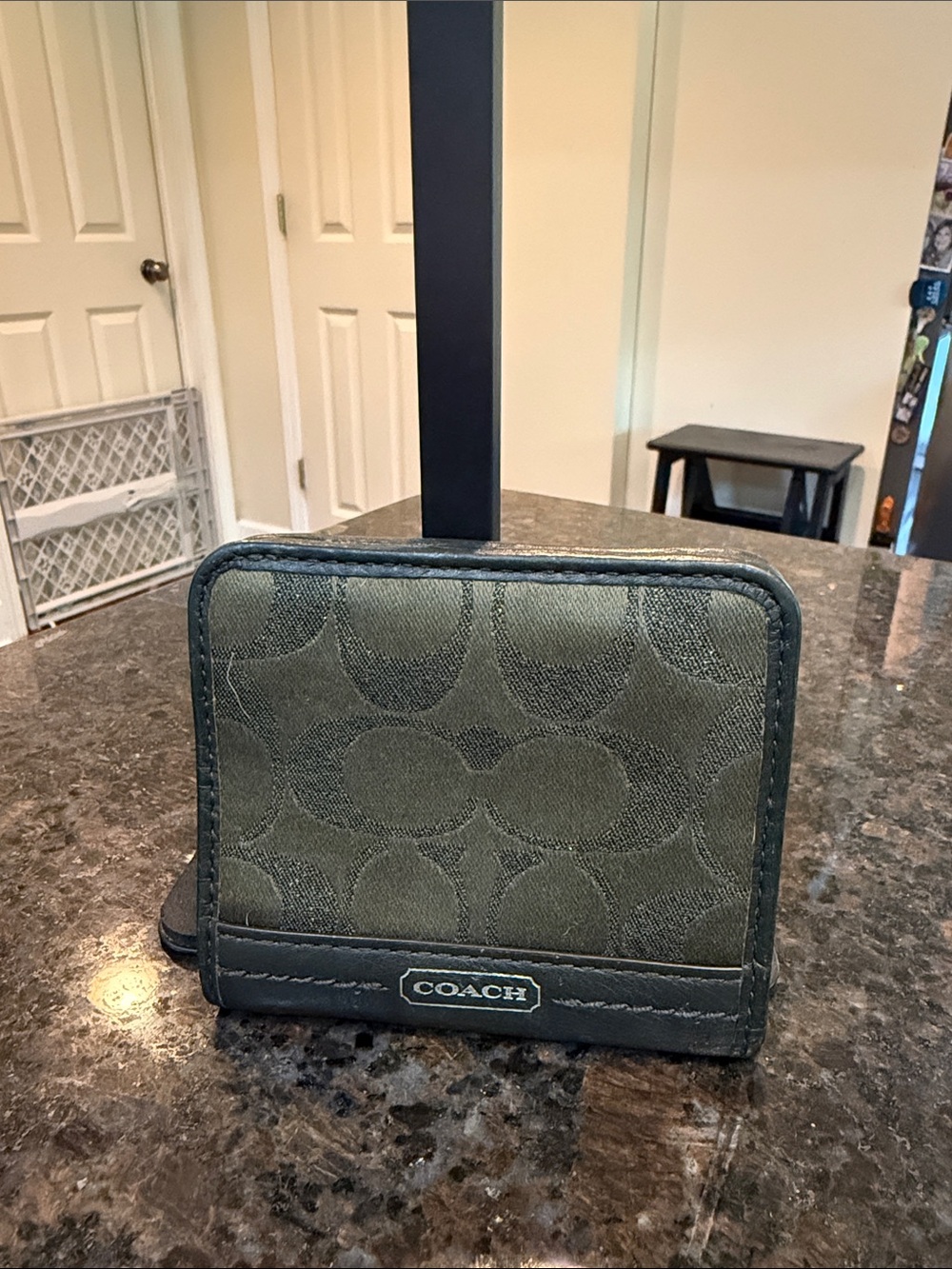 Coach Olive Signature Canvas Bifold Wallet